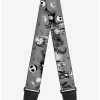 Cheapest 🧨 The Nightmare Before ❄ Christmas Jack Sally Cemetery Scene Guitar Strap 🎁