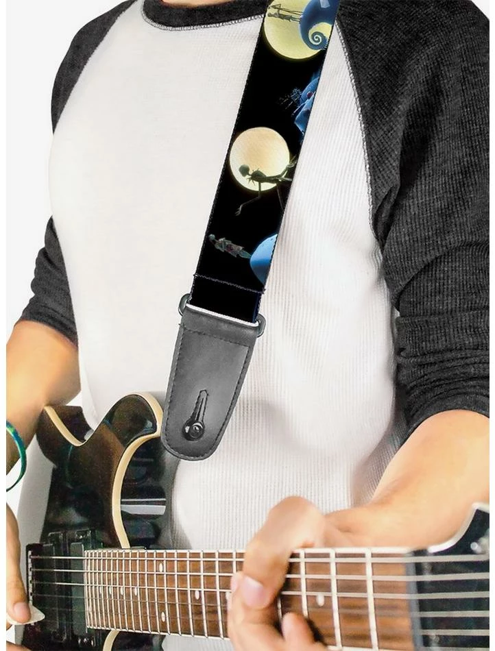 Hot Sale β€οΈ The Nightmare Before π Christmas Jack Sally Moon Guitar Strap π― 2 Hot Sale β€οΈ The Nightmare Before π Christmas Jack Sally Moon Guitar Strap π― - Image 2