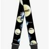 Hot Sale ❤️ The Nightmare Before 😍 Christmas Jack Sally Moon Guitar Strap 💯