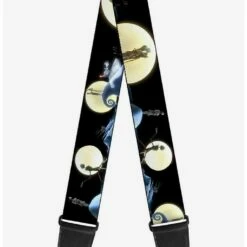 Hot Sale ❤️ The Nightmare Before 😍 Christmas Jack Sally Moon Guitar Strap 💯