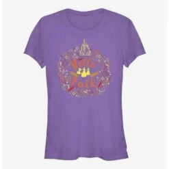 Budget 🔥 Disney Princesses Hello Fall 🌟 Girls T-Shirt ⭐