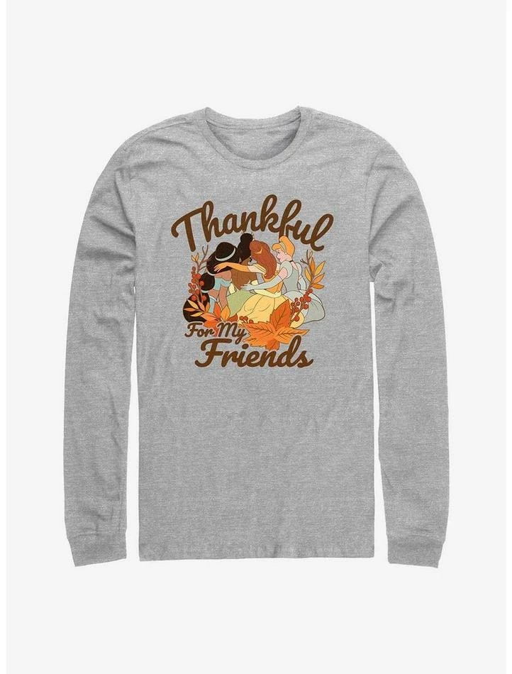 New 🔥 Disney Princesses Thankful For Friends Long-Sleeve T-Shirt 😀 1 New 🔥 Disney Princesses Thankful For Friends Long-Sleeve T-Shirt 😀
