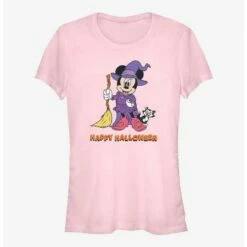 Buy 🌟 Disney Minnie Mouse Happy Halloween Witch Girls T-Shirt ⭐