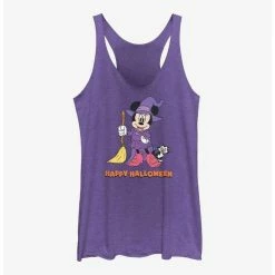 Discount ❤️ Disney Minnie Mouse Happy Halloween Witch 😍 Girls Tank ✨