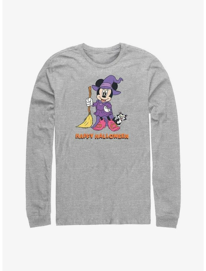 Budget 🔔 Disney Minnie Mouse Happy Halloween Witch Long-Sleeve T-Shirt 🎉 1 Budget 🔔 Disney Minnie Mouse Happy Halloween Witch Long-Sleeve T-Shirt 🎉