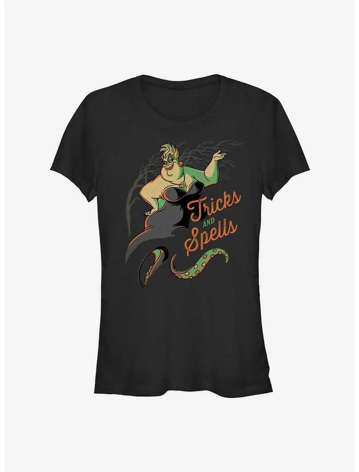 Budget 😍 Disney Villains Ursula Tricks and Spells Girls T-Shirt ❤️ 1 Budget 😍 Disney Villains Ursula Tricks and Spells Girls T-Shirt ❤️