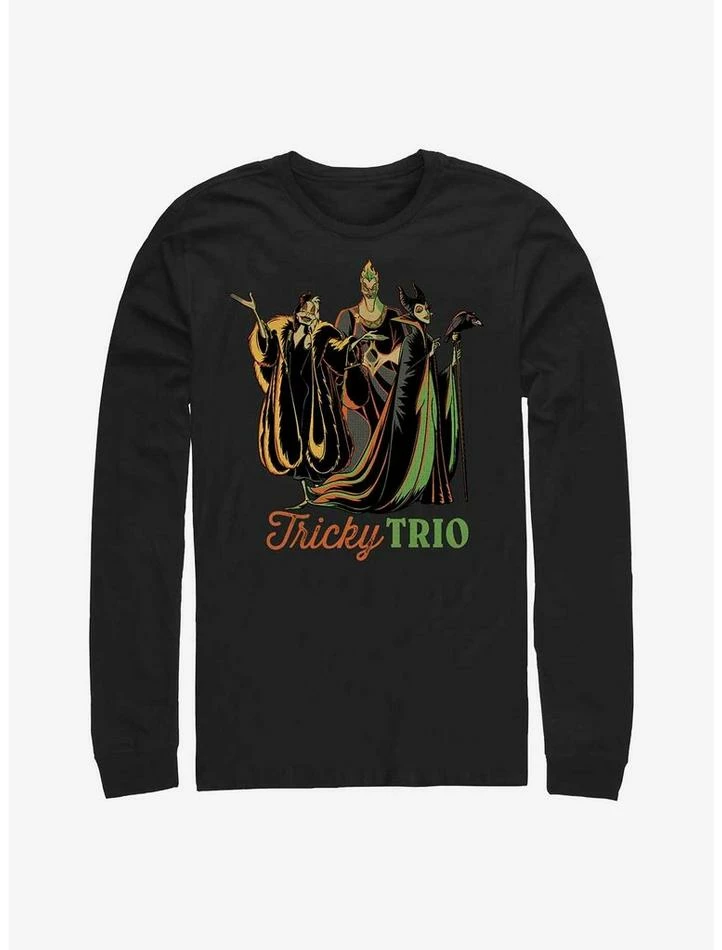 Promo ⭐ Disney Villains Tricky Trio Long-Sleeve T-Shirt 😀 1 Promo ⭐ Disney Villains Tricky Trio Long-Sleeve T-Shirt 😀