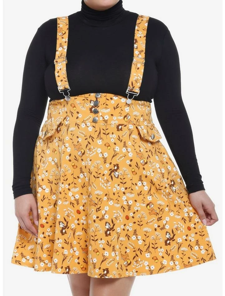 Cheapest β€οΈ Disney Chip 'N' Dale Fall Floral Suspender π€© Skirt Plus Size β 1 Cheapest β€οΈ Disney Chip 'N' Dale Fall Floral Suspender π€© Skirt Plus Size β