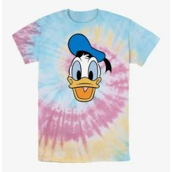 Promo ✔️ Disney Donald Duck Big Face Donald Tie Dye T-Shirt 🥰