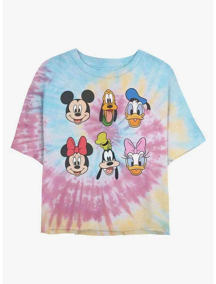 Best Pirce π― Disney Mickey Mouse Friends Faces Tie Dye Crop Girls T-Shirt βοΈ 1 Best Pirce π― Disney Mickey Mouse Friends Faces Tie Dye Crop Girls T-Shirt βοΈ