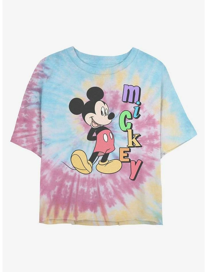 Best Sale π Disney Mickey Mouse Mickey Name Tie Dye Crop Girls T-Shirt π 1 Best Sale π Disney Mickey Mouse Mickey Name Tie Dye Crop Girls T-Shirt π