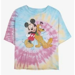 Best reviews of ✔️ Disney Mickey Mouse Mickey and Pluto Tie Dye Crop 🤩 Girls T-Shirt ✔️