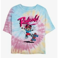 Buy ⌛ Disney Mickey Mouse Rad Mickey Tie Dye Crop 🎁 Girls T-Shirt 👏