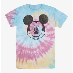 Promo 🧨 Disney Mickey Mouse Mickey Face Tie Dye T-Shirt ✨