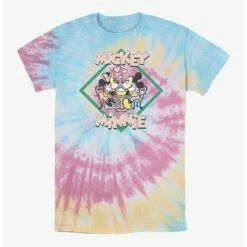 Hot Sale ⌛ Disney Mickey Mouse Minnie Loves Mickey Tie Dye T-Shirt 😀