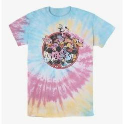 New ✔️ Disney Mickey Mouse Retro Groupie Tie Dye T-Shirt 🛒