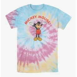 Best Pirce ✔️ Disney Mickey Mouse Retro Mickey Tie Dye T-Shirt 🌟