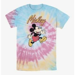 Outlet 🌟 Disney Mickey Mouse Vintage Mickey Tie Dye T-Shirt 👍