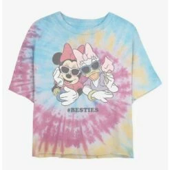 Cheap 🛒 Disney Minnie Mouse Besties Tie Dye Crop Girls T-Shirt 🧨