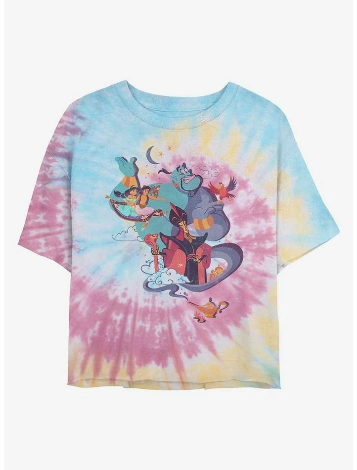 Wholesale π₯° Disney Aladdin Vintage Poster Tie Dye Crop Girls T-Shirt β€οΈ 1 Wholesale π₯° Disney Aladdin Vintage Poster Tie Dye Crop Girls T-Shirt β€οΈ