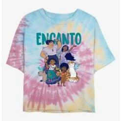 Budget 💯 Disney Encanto Family Tie Dye Crop Girls T-Shirt 😀