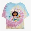 New 😀 Disney Encanto Mirabel Tie Dye Crop Girls T-Shirt 😀
