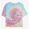Cheapest 🧨 Disney The Little Mermaid Ariel Dream Tie Dye Crop Girls T-Shirt ⌛