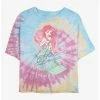Best Pirce 🧨 Disney The Little Mermaid Signed Ariel Tie Dye Crop ⭐ Girls T-Shirt ⭐