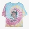 Outlet ⭐ Disney The Princess and the Frog Tiana Make Magic Tie Dye Crop Girls T-Shirt 👍