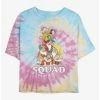 Buy ⌛ Disney Snow White and the Seven Dwarfs Squad Dwarfs Tie Dye Crop 👍 Girls T-Shirt 🛒