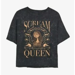 Budget 🔔  Disney The Nightmare Before  Christmas Sally Scream Queen Mineral Wash Crop 🤩  Girls T-Shirt ✨