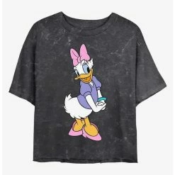 Outlet ✨ Disney Daisy Duck Traditional Daisy Mineral Wash Crop ✨ Girls T-Shirt 💯