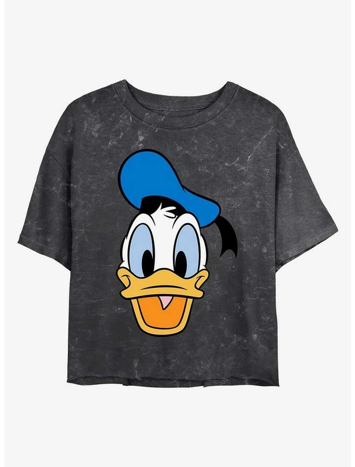 Best Sale ⭐ Disney Donald Duck Big Face Donald Mineral Wash Crop 👏 Girls T-Shirt ⭐ 1 Best Sale ⭐ Disney Donald Duck Big Face Donald Mineral Wash Crop 👏 Girls T-Shirt ⭐