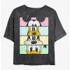 Best Pirce 🛒 Disney Mickey Mouse Eyes On You Mineral Wash Crop 👍 Girls T-Shirt ✨