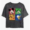 Cheap 🎉 Disney Mickey Mouse Mickey and Friends Mineral Wash Crop Girls T-Shirt 🥰