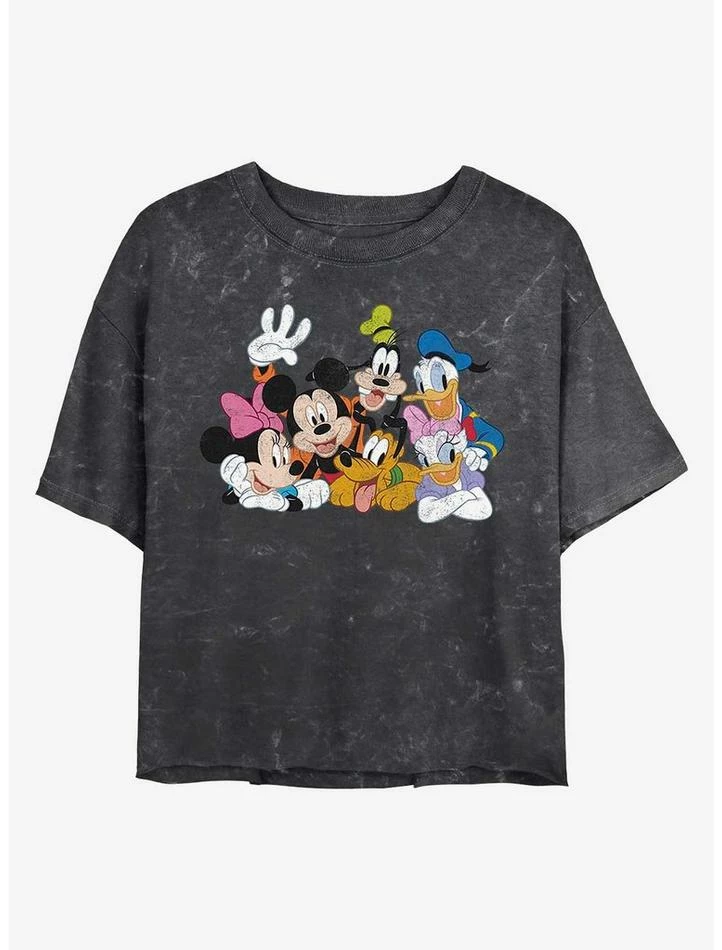 Outlet ๐งจ Disney Mickey Mouse Mickey Group Mineral Wash Crop Girls T-Shirt ๐ฅฐ 1 Outlet ๐งจ Disney Mickey Mouse Mickey Group Mineral Wash Crop Girls T-Shirt ๐ฅฐ