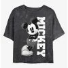 Coupon 🔥 Disney Mickey Mouse Mickey Lean Mineral Wash Crop Girls T-Shirt ✔️