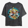 Hot Sale 🔔 Disney Mickey Mouse Original Buddies Mineral Wash Crop Girls T-Shirt 🌟