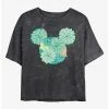 Budget ❤️ Disney Mickey Mouse Succulents Mineral Wash Crop Girls T-Shirt 👍