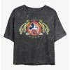 Outlet 🥰 Disney Mickey Mouse Tiger King Mineral Wash Crop Girls T-Shirt 👏