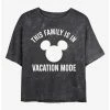 Cheapest ⭐ Disney Mickey Mouse Vacation Mode Mineral Wash Crop 🎁 Girls T-Shirt 👏