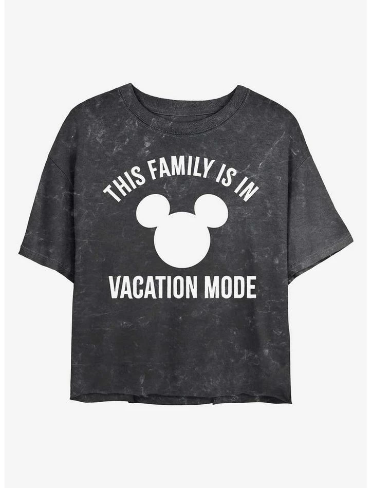 Cheapest ⭐ Disney Mickey Mouse Vacation Mode Mineral Wash Crop 🎁 Girls T-Shirt 👏 1 Cheapest ⭐ Disney Mickey Mouse Vacation Mode Mineral Wash Crop 🎁 Girls T-Shirt 👏