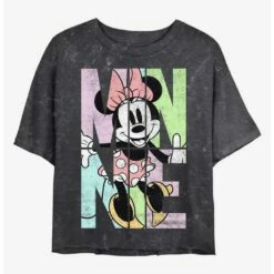 Best reviews of ⭐ Disney Minnie Mouse Minnie Name Fill Mineral Wash Crop ✔️ Girls T-Shirt ✔️