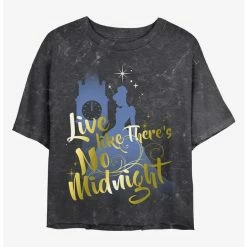 Best deal ⌛ Disney Cinderella No Midnight Mineral Wash Crop 🧨 Girls T-Shirt ❤️