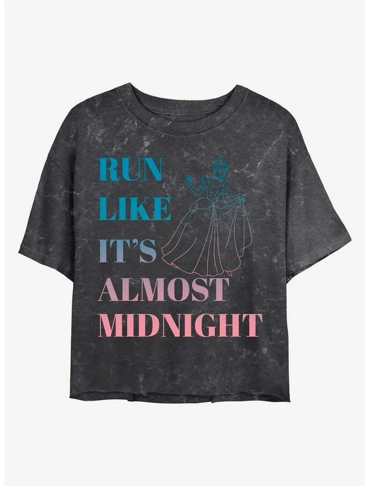 Top 10 โญ Disney Cinderella Run Like It's Almost Midnight Mineral Wash Crop Girls T-Shirt ๐งจ 1 Top 10 โญ Disney Cinderella Run Like It's Almost Midnight Mineral Wash Crop Girls T-Shirt ๐งจ