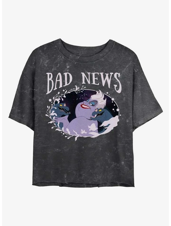 Promo β Disney Princesses Ursula Bad News Mineral Wash Crop π Girls T-Shirt π― 1 Promo β Disney Princesses Ursula Bad News Mineral Wash Crop π Girls T-Shirt π―
