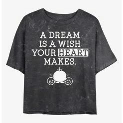 Coupon ✨ Disney Princesses Dream Wish Mineral Wash Crop 😍 Girls T-Shirt 😉
