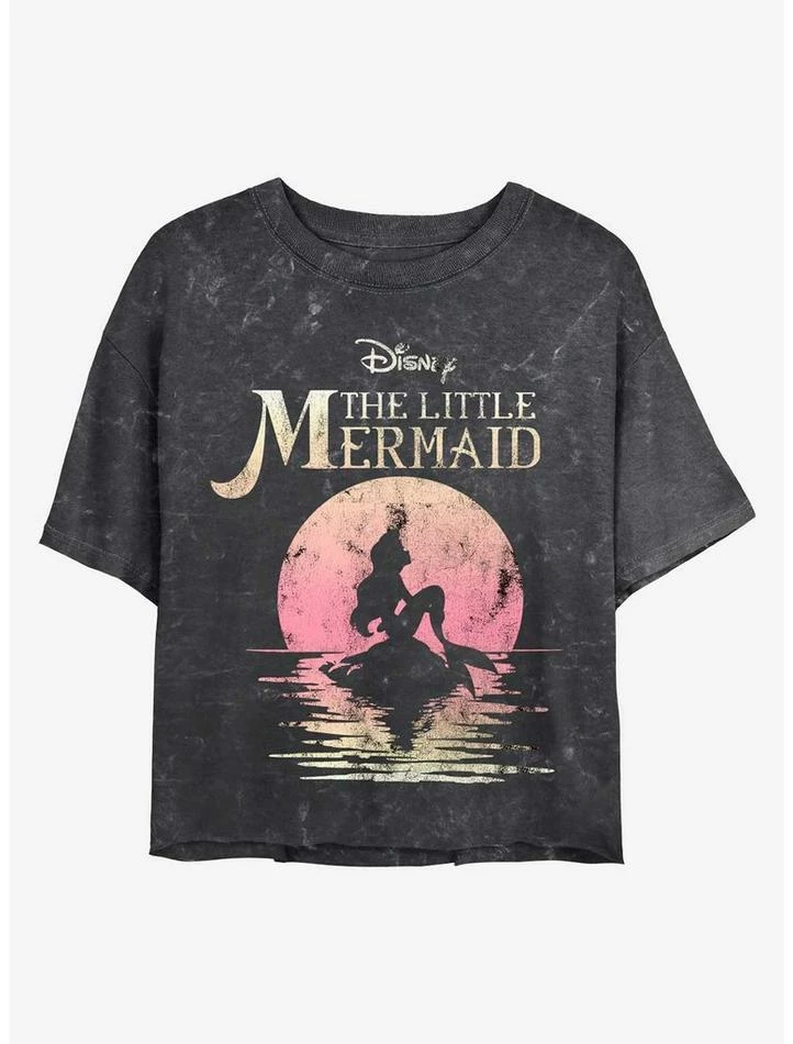 Best Pirce π₯° Disney Princesses Mermaid Moon Mineral Wash Crop Girls T-Shirt π€© 1 Best Pirce π₯° Disney Princesses Mermaid Moon Mineral Wash Crop Girls T-Shirt π€©