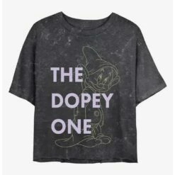Best reviews of ✔️ Disney Princesses One Dopey Dwarf Mineral Wash Crop Girls T-Shirt ⭐