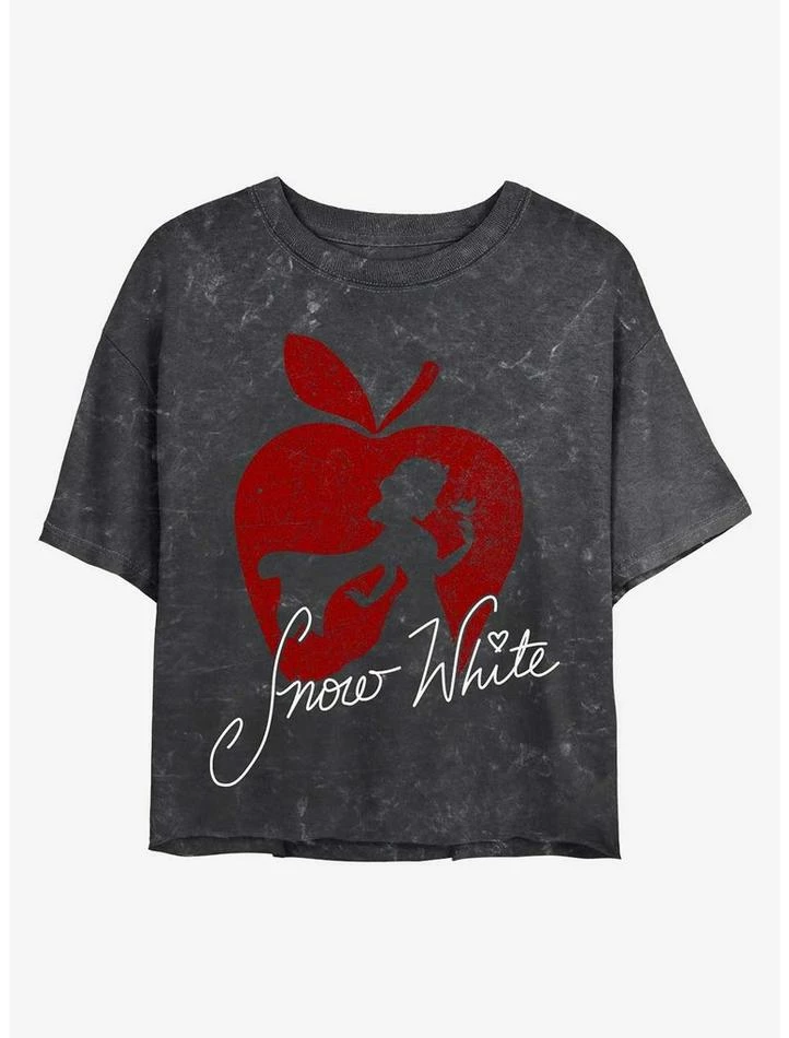 Budget β¨ Disney Princesses Snow White Silhouette Mineral Wash Crop π― Girls T-Shirt β 1 Budget β¨ Disney Princesses Snow White Silhouette Mineral Wash Crop π― Girls T-Shirt β